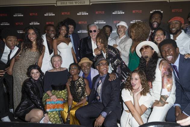 USA: The Get Down premiere in New York Cast and crew attend The Get Down Netflix original series premier at Lehman Center for performing arts in the Bronx.  LevxRadin