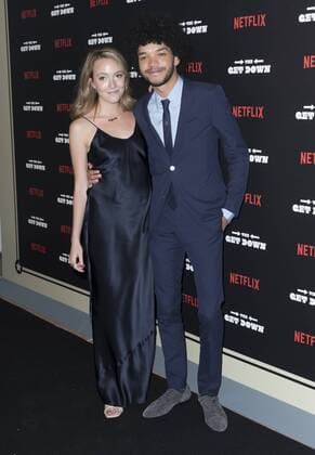 USA: The Get Down premiere in New York Justice Smith (R) attends The Get Down Netflix original series premier at Lehman Center for performing arts in the Bronx.  LevxRadin
