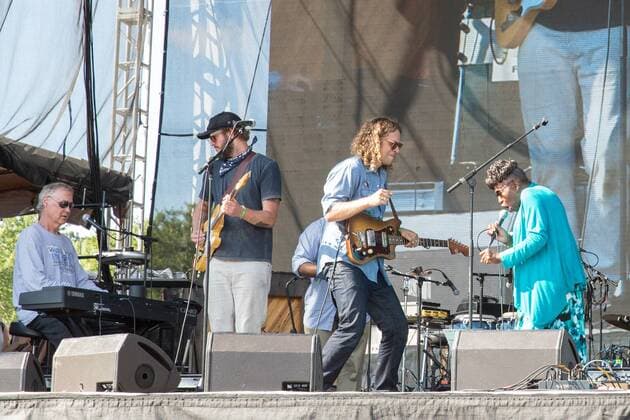 August 13, 2016 - Eau Claire, Wisconsin, U.S - BRUCE HORNSBY, JUSTIN VERNON, PHIL COOK and LENA RAE PERRY perform live at Eaux Claires Music Festival in Eau Claire, Wisconsin Eau Claire U.S. - ZUMAs135