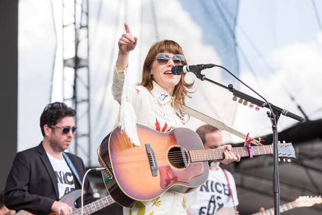 August 13, 2016 - Eau Claire, Wisconsin, U.S - JENNY LEWIS performs live at Eaux Claires Music Festival in Eau Claire, Wisconsin Eau Claire U.S. - ZUMAs135