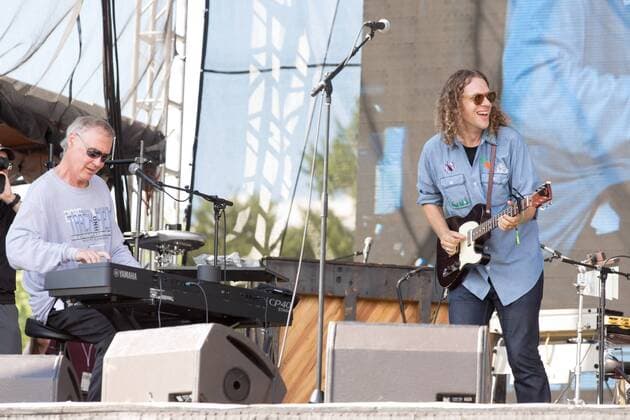 August 13, 2016 - Eau Claire, Wisconsin, U.S - BRUCE HORNSBY (L) guest performs with PHIL COOK at Eaux Claires Music Festival in Eau Claire, Wisconsin Eau Claire U.S. - ZUMAs135