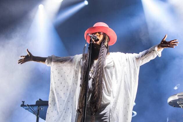 August 13, 2016 - Eau Claire, Wisconsin, U.S - ERYKAH BADU performs live at Eaux Claires Music Festival in Eau Claire, Wisconsin Eau Claire U.S. - ZUMAs135