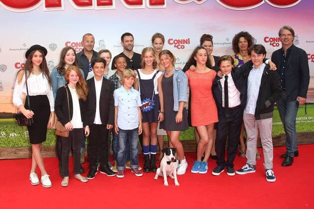 Die Hauptakteure um Emma Schweiger, Heino Ferch und Ken Duken bei der Conni & Co Film Premiere am 13.08.2016 in Berlin Conni & Co Kino Premiere Kinopremiere in Berlin, 2016 
