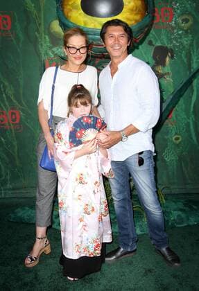 August 14, 2016 - Los Angeles, CA, United States - 14 August 2016 - Los Angeles, California - Lou Diamond Philips, wife Yvonne Bossier Phillips, daughter Indigo Sanara Phillips. Kubo and The Two Strings World Premiere held at the AMC Universal City Walk Universal Studios Hollywood in Los Angeles. Photo Credit: AdMedia Los Angeles United States - ZUMAa123
