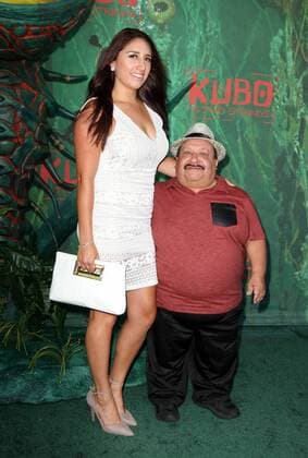 August 14, 2016 - Los Angeles, CA, United States - 14 August 2016 - Los Angeles, California - Chuy Bravo and guest. Kubo and The Two Strings World Premiere held at the AMC Universal City Walk Universal Studios Hollywood in Los Angeles. Photo Credit: AdMedia Los Angeles United States - ZUMAa123