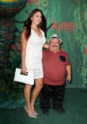 August 14, 2016 - Los Angeles, CA, United States - 14 August 2016 - Los Angeles, California - Chuy Bravo and guest. Kubo and The Two Strings World Premiere held at the AMC Universal City Walk Universal Studios Hollywood in Los Angeles. Photo Credit: AdMedia Los Angeles United States - ZUMAa123