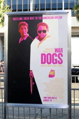 LOS ANGELES - AUG 15: War Dogs Poster, Atmosphere at the War Dogs Premiere at the TCL Chinese Theater IMAX on August 15, 2016 in Los Angeles, CA  KathyxHutchins