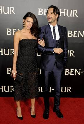 Rodrigo Santoro & Melanie Fronckowiak BEN-HUR FILM PREMIERE Hollywood Patrick Rideaux PicturePerfect