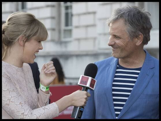 . 17 08 2016. London, United Kingdom. Viggo Mortensen conducts a media interview at the Captain Fantastic premiere in London.  xStephenxLockx xi-Imagesx IIM-13319-0013