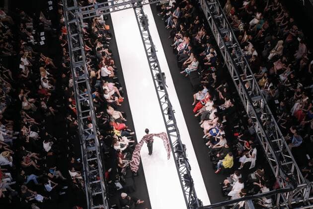 Malaysia: Kuala Lumpur Fashion Week 2016 A model on the runway at Kuala Lumpur Fashion Week 2016.  AdyxAbdxRopha