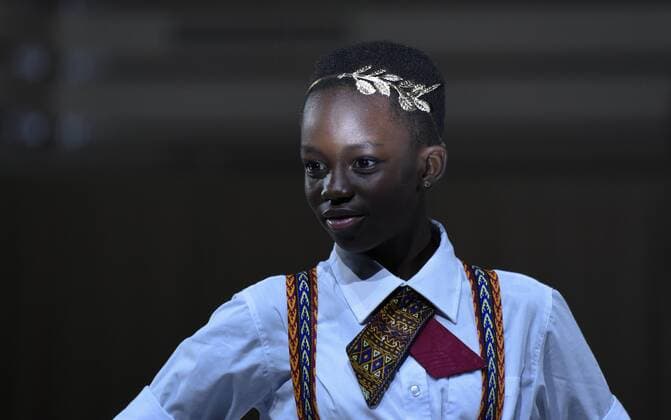 August 20, 2016 - Toronto, Canada - A kid posing for the photographers during the African Fashion Week in Toronto,Canada on 20th August,2016. Toronto Canada  - ZUMAn230