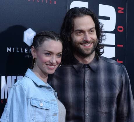 Actors Cassi Colvin (L) and Chris D Elia attend the premiere of the motion picture crime thriller Mechanic: Resurrection at the ArcLight Cinerama Dome in the Hollywood section of Los Angeles on August 22, 2016. Storyline: Arthur Bishop thought he had put his murderous past behind him when his most formidable foe kidnaps the love of his life. Now he is forced to travel the globe to complete three impossible assassinations, and do what he does best, make them look like accidents.  LAP2016082228 JIMxRUYMEN