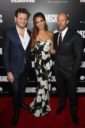 August 22, 2016 - Hollywood, CA, United States - 22 August 2016 - Hollywood, California - Jessica Alba, Dennis Gansel, Jason Statham. Premiere Of Summit Entertainment s Mechanic: Resurrection Held at ArcLight Hollywood. Photo Credit: AdMedia. Hollywood United States - ZUMAa123