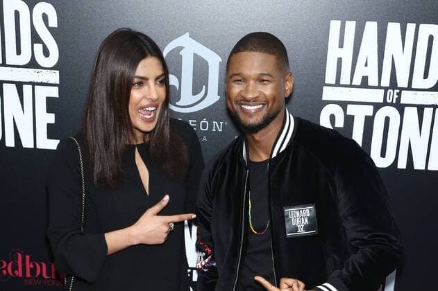 Priyanka Chopra und Usher bei der Hands of Stone Film Premiere am 22.08.2016 in New York Hands of Stone Filmpremiere in New York City, 2016 