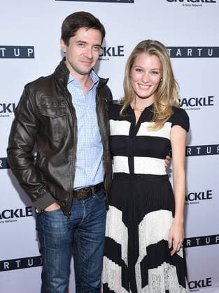 August 23, 2016 - West Hollywood, California, U.S. - Topher Grace and Ashley Hinshaw arrives for the premiere of Crackle s Startup at the London West Hollywood. West Hollywood U.S. - ZUMAo05_
