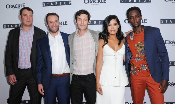 August 23, 2016 - West Hollywood, CA, United States - 23 August 2016 - West Hollywood, California. Ben Ketai, Adam Brody, Otmara Marrero, Edi Gathegi. Los Angeles Premiere of Crackle s StartUp held at The London West Hollywood. Photo Credit: AdMedia West Hollywood United States - ZUMAa123