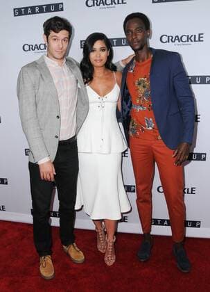 August 23, 2016 - West Hollywood, CA, United States - 23 August 2016 - West Hollywood, California. Adam Brody, Otmara Marrero, Edi Gathegi. Los Angeles Premiere of Crackle s StartUp held at The London West Hollywood. Photo Credit: AdMedia West Hollywood United States - ZUMAa123