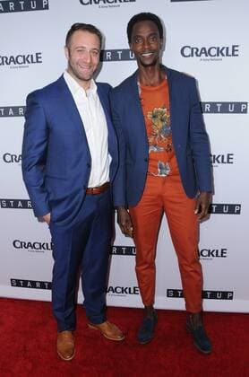 August 23, 2016 - West Hollywood, CA, United States - 23 August 2016 - West Hollywood, California. Ben Ketai, Edi Gathegi. Los Angeles Premiere of Crackle s StartUp held at The London West Hollywood. Photo Credit: AdMedia West Hollywood United States - ZUMAa123