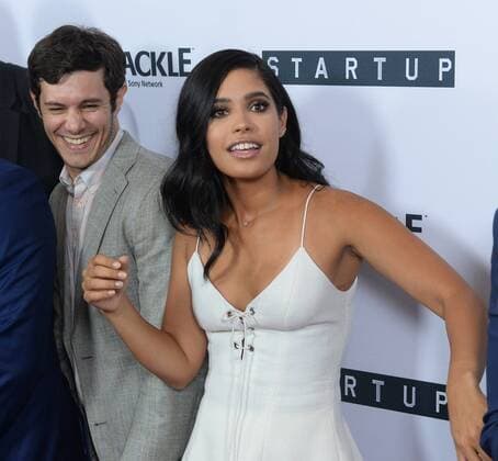 Cast members Adam Brody (L) and Otmara Marrero attend the premiere of Crackle s TV series crime drama Startup at the London Hotel in West Hollywood, California on August 23, 2016. Storyline: A desperate banker needs to conceal stolen money. A Haitian-American gang lord wants to go legit. A Cuban-American hacker has an idea that will revolutionize the very future of money itself. Forced to work together, they unwittingly create their version of the American dream - organized crime 2.0.  LAP2016082331 JIMxRUYMEN