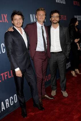 Pedro Pascal, Boyd Holbrook & Wagner Moura NARCOS SEASON 2 SERIES PREMIERE Hollywood Patrick Rideaux PicturePerfect
