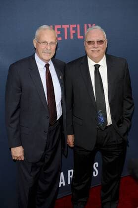 Steve Murphy & Javier Pena NARCOS SEASON 2 SERIES PREMIERE Hollywood Patrick Rideaux PicturePerfect