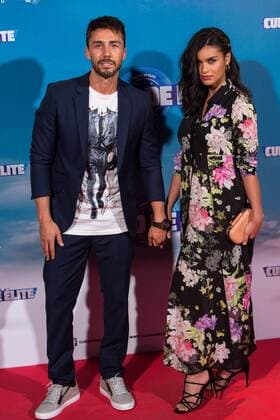 Ruben Sanz and girlfriend during the premiere of Cuerpo de Elite at Capitol cinema. Madrid. August 25, 2016.  (20160825115)