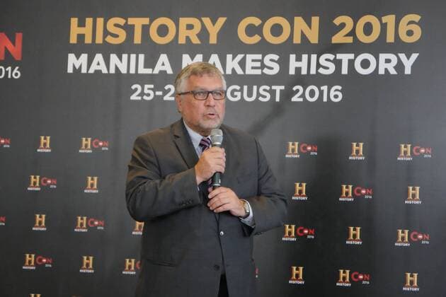 Philippines: HistoryCon 2016 Effie Ben Matityau, Ambassador of Israel to the Philippines, giving a piece of historical connection with Israel and Philippines back in World War II. The first-ever entertainment convention of its kind is here, in celebration of all things entertainment at History Con 2016.  GeorgexBuid