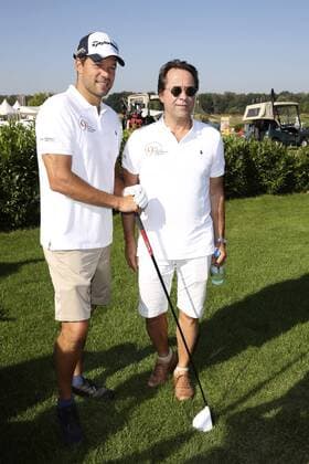 Michael Ballack und Jan Josef Liefers beim 9. GRK Golf Charity Masters im Golf & Country Club Leipzig. Leipzig, 27.08.2016 Foto:xS.xGabschx xFuturexImage