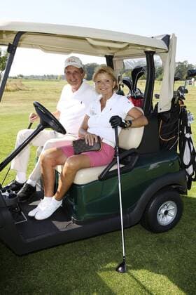 Uschi Glas mit Ehemann Dieter Hermann beim 9. GRK Golf Charity Masters im Golf & Country Club Leipzig. Leipzig, 27.08.2016 Foto:xS.xGabschx xFuturexImage