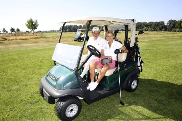 Uschi Glas mit Ehemann Dieter Hermann beim 9. GRK Golf Charity Masters im Golf & Country Club Leipzig. Leipzig, 27.08.2016 Foto:xS.xGabschx xFuturexImage