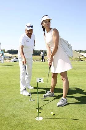 Wolfgang Stumph mit Tochter Stephanie Stumph beim 9. GRK Golf Charity Masters im Golf & Country Club Leipzig. Leipzig, 27.08.2016 Foto:xS.xGabschx xFuturexImage