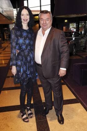 Waldemar Hartmann mit Ehefrau Petra Böllmann bei der Golf Charity Masters Party im Hotel The Westin. Leipzig, 27.08.2016 Foto:xS.xGabschx xFuturexImage