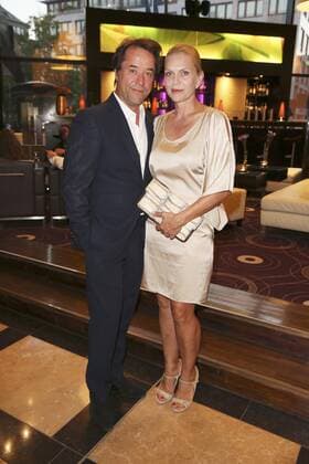Jan Josef Liefers und Anna Loos bei der Golf Charity Masters Party im Hotel The Westin. Leipzig, 27.08.2016 Foto:xS.xGabschx xFuturexImage