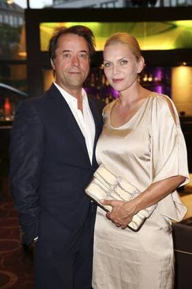 Jan Josef Liefers und Anna Loos bei der Golf Charity Masters Party im Hotel The Westin. Leipzig, 27.08.2016 Foto:xS.xGabschx xFuturexImage