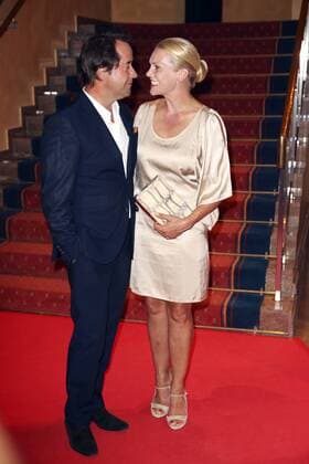 Jan Josef Liefers und Anna Loos bei der Golf Charity Masters Party im Hotel The Westin. Leipzig, 27.08.2016 Foto:xS.xGabschx xFuturexImage