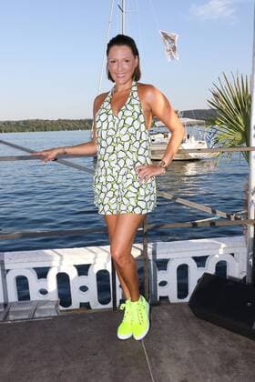 Simone Ballack, Serfan Fashion Show im Hugo s Beach am Starnberger See in Starnberg am 27.08.2016