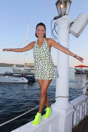 Simone Ballack, Serfan Fashion Show im Hugo s Beach am Starnberger See in Starnberg am 27.08.2016