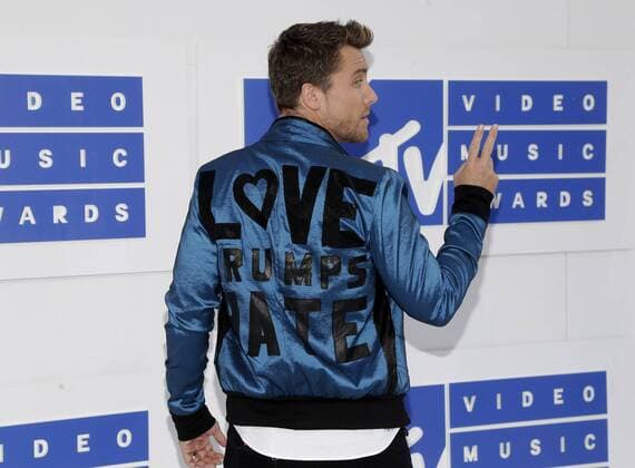 MTV Video Music Awards in New York Lance Bass arrives on the red carpet at the 2016 MTV Video Music Awards at Madison Square Garden in New York City on August 28, 2016. Performers at the 2016 MTV VMA s include Rihanna, Britney Spears, Ariana Grande and Nicki Minaj.  NYP20160828121 JOHNxANGELILLO