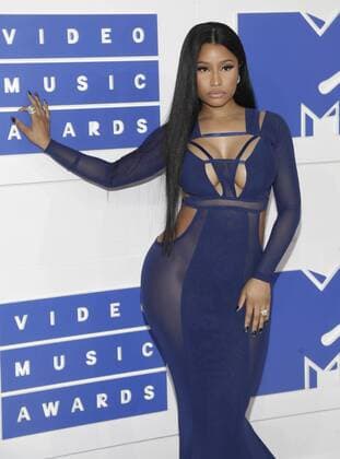 MTV Video Music Awards in New York Nicki Minaj arrives on the red carpet at the 2016 MTV Video Music Awards at Madison Square Garden in New York City on August 28, 2016. Performers at the 2016 MTV VMA s include Rihanna, Britney Spears, Ariana Grande and Nicki Minaj.  NYP20160828129 JOHNxANGELILLO