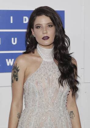 MTV Video Music Awards in New York Halsey arrives on the red carpet at the 2016 MTV Video Music Awards at Madison Square Garden in New York City on August 28, 2016. Performers at the 2016 MTV VMA s include Rihanna, Britney Spears, Ariana Grande and Nicki Minaj.  NYP20160828137 JOHNxANGELILLO