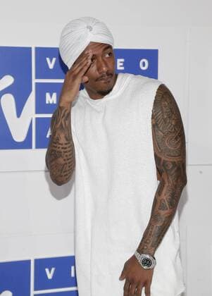 MTV Video Music Awards in New York Nick Cannon arrives on the red carpet at the 2016 MTV Video Music Awards at Madison Square Garden in New York City on August 28, 2016. Performers at the 2016 MTV VMA s include Rihanna, Britney Spears, Ariana Grande and Nicki Minaj.  NYP20160828175 JOHNxANGELILLO
