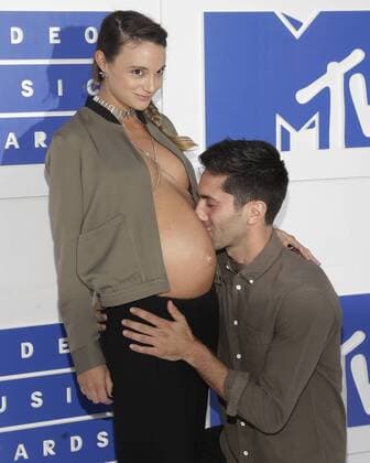 MTV Video Music Awards in New York Nev Schulman and girlfriend Laura Perlongo arrive on the red carpet at the 2016 MTV Video Music Awards at Madison Square Garden in New York City on August 28, 2016. Performers at the 2016 MTV VMA s include Rihanna, Britney Spears, Ariana Grande and Nicki Minaj.  NYP20160828190 JOHNxANGELILLO