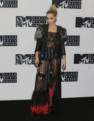 MTV Video Music Awards in New York Rita Ora arrives in the press room at the 2016 MTV Video Music Awards at Madison Square Garden in New York City on August 28, 2016. Performers at the 2016 MTV VMA s include Rihanna, Britney Spears, Ariana Grande and Nicki Minaj.  NYP20160828522 JOHNxANGELILLO