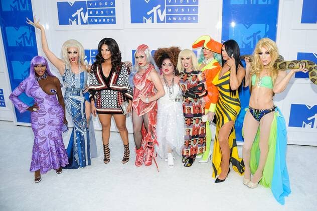 MTV Video Music Awards in New York August 28, 2016 - New York, NY, United States - 28 August 2016 - New York, New York - RuPaul s Drag Race Cast. 2016 MTV Video Music Awards at Madison Square Garden. Photo Credit: Mario Santoro AdMedia New York United States - ZUMAa123
