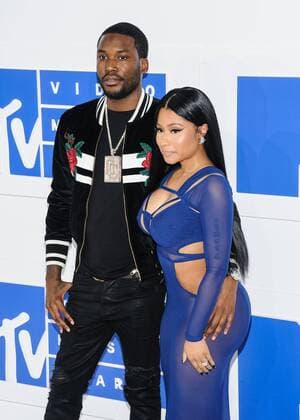 MTV Video Music Awards in New York August 28, 2016 - New York, NY, United States - 28 August 2016 - New York, New York - Meek Mill, Nicki Minaj. 2016 MTV Video Music Awards at Madison Square Garden. Photo Credit: Mario Santoro AdMedia New York United States - ZUMAa123