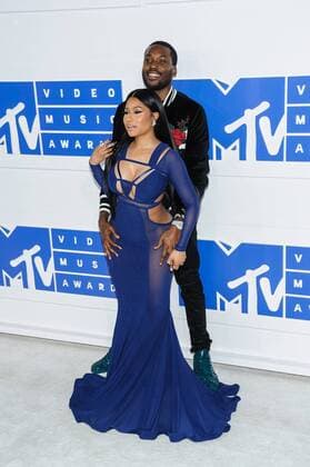 MTV Video Music Awards in New York August 28, 2016 - New York, NY, United States - 28 August 2016 - New York, New York - Meek Mill, Nicki Minaj. 2016 MTV Video Music Awards at Madison Square Garden. Photo Credit: Mario Santoro AdMedia New York United States - ZUMAa123