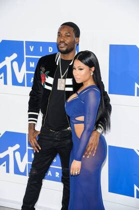 MTV Video Music Awards in New York August 28, 2016 - New York, NY, United States - 28 August 2016 - New York, New York - Meek Mill, Nicki Minaj. 2016 MTV Video Music Awards at Madison Square Garden. Photo Credit: Mario Santoro AdMedia New York United States - ZUMAa123