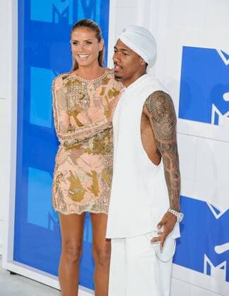 MTV Video Music Awards in New York August 28, 2016 - New York, NY, United States - 28 August 2016 - New York, New York - Heidi Klum, Nick Cannon. 2016 MTV Video Music Awards at Madison Square Garden. Photo Credit: Mario Santoro AdMedia New York United States - ZUMAa123