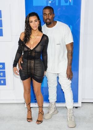 August 28, 2016 - New York, NY, United States - 28 August 2016 - New York, New York - Kim Kardashian West, Kanye West. 2016 MTV Video Music Awards at Madison Square Garden. Photo Credit: Mario Santoro AdMedia New York United States - ZUMAa123