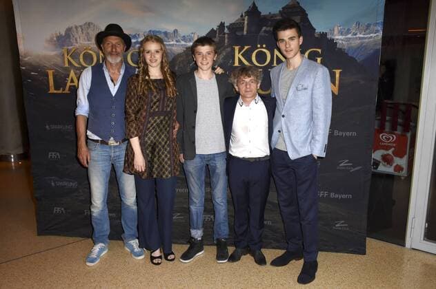 Bilder des Tages Rufus Beck, Katharina Stark, Florian Burgkart, Volker Zack Michalowski und Patrick Mölleken bei der Premiere des Kinofilms König Laurin im Mathäser Filmpalast. München, 28.08.2016 Foto:xP.xSchönbergerx xFuturexImage